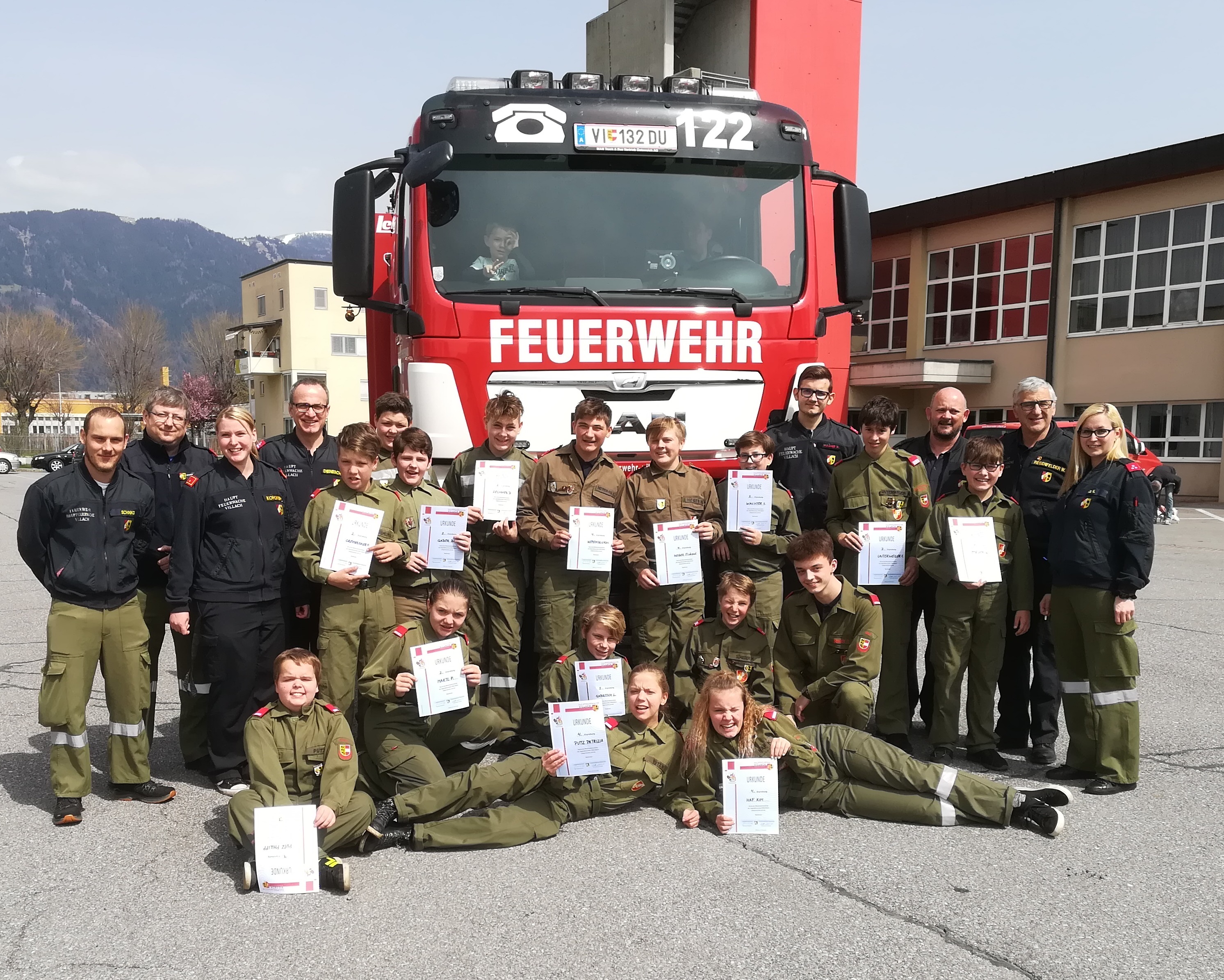 Wissensüberprüfung Jugend Hauptfeuerwache Villach