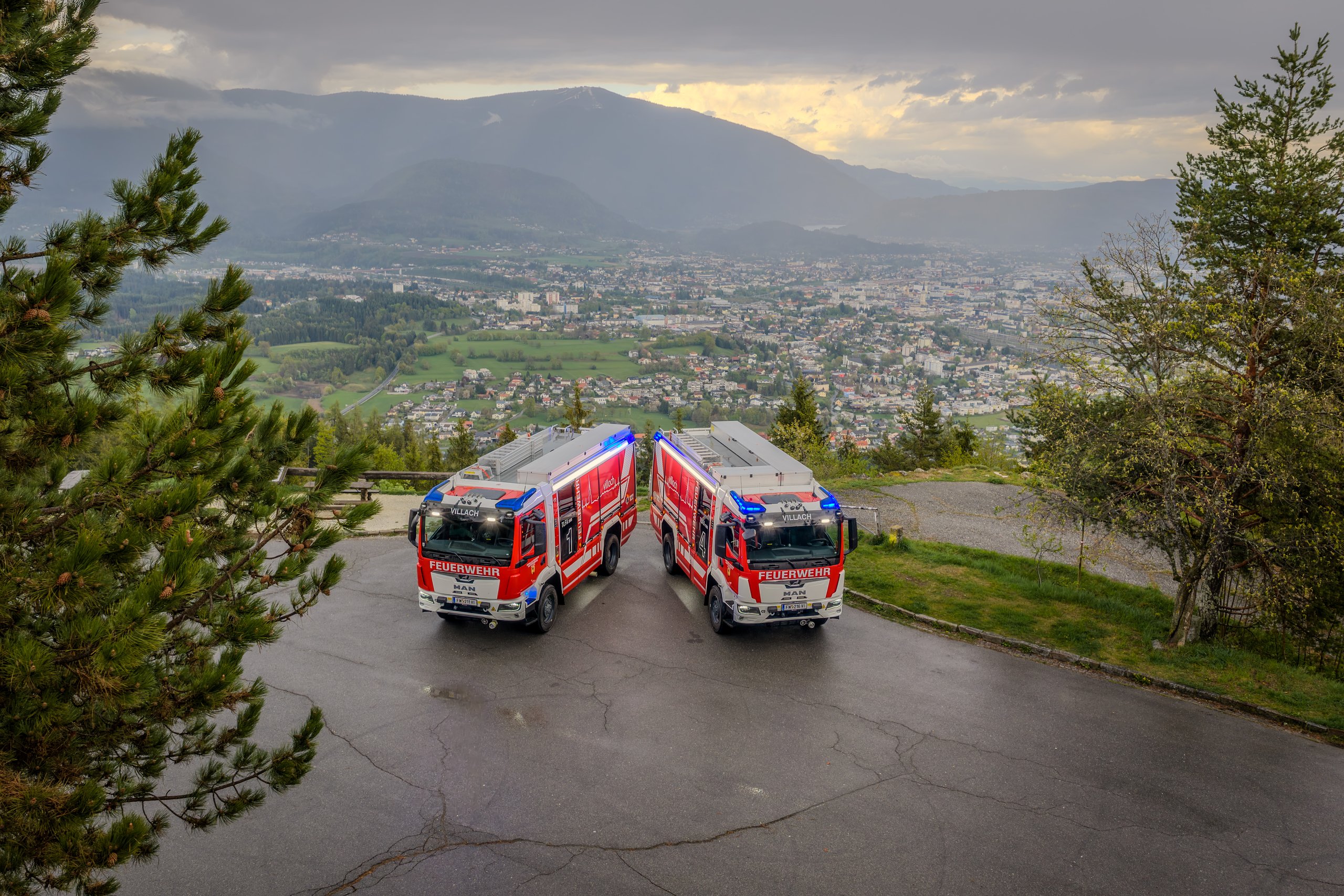 Digitales Lagebild der Hauptfeuerwache Villach